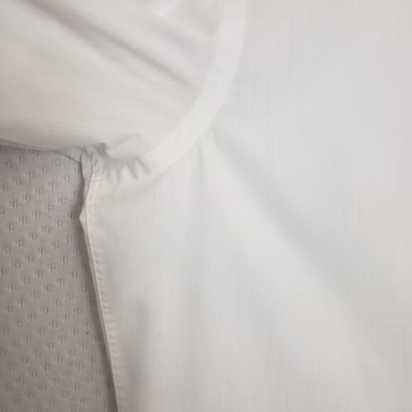 Oscar de La Renta Men's SS Button Down White Dress Shirt. Size 16. Wrinkle‎ Free - Picture 5 of 14